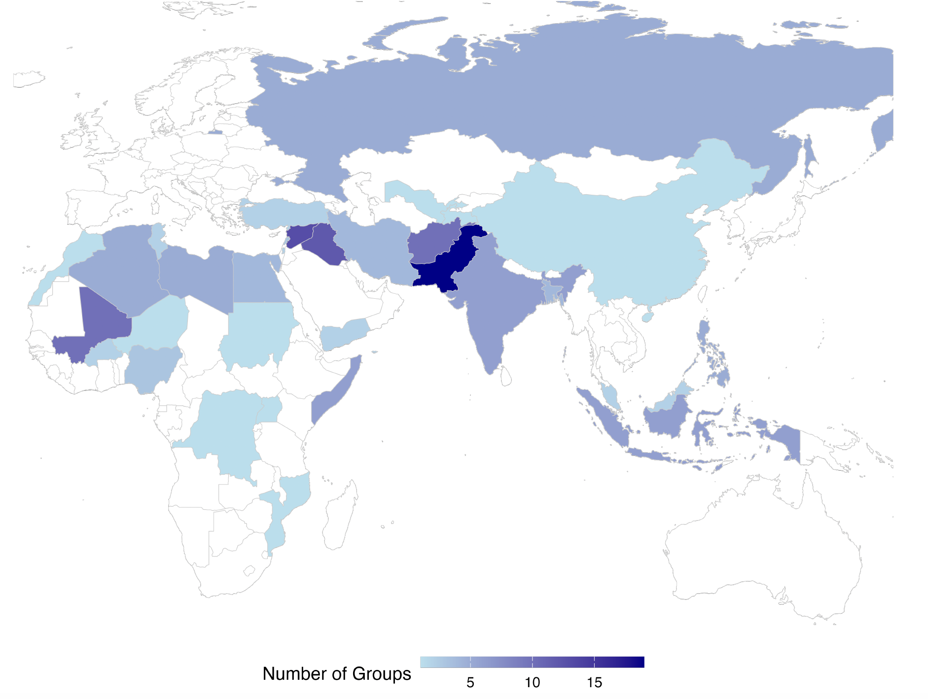Map showing dataset coverage